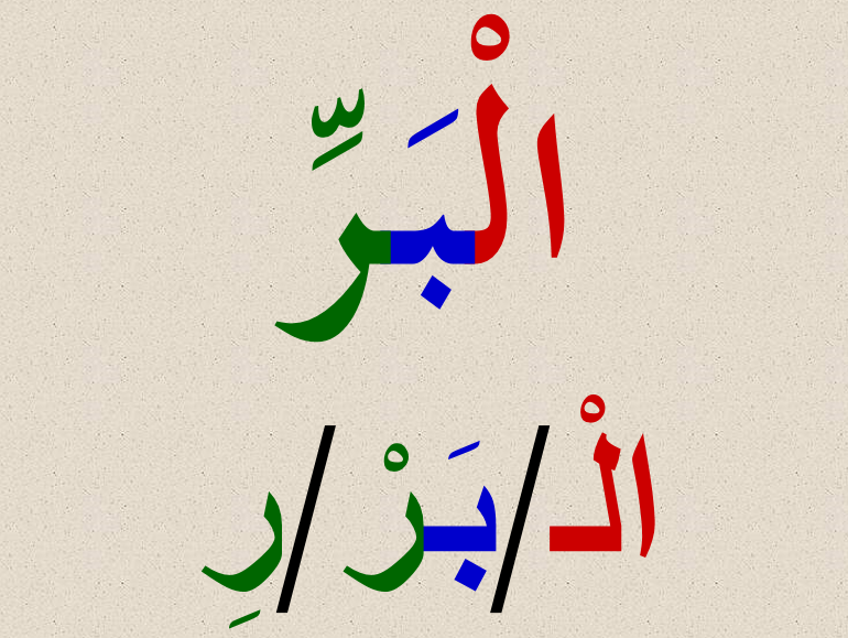 تحليل الكلمات اللغة العربية الصف الأول - بوربوينت 