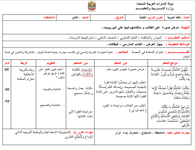 بوربوينت خطة علاجية للمهارات الأساسية في اللغة العربية