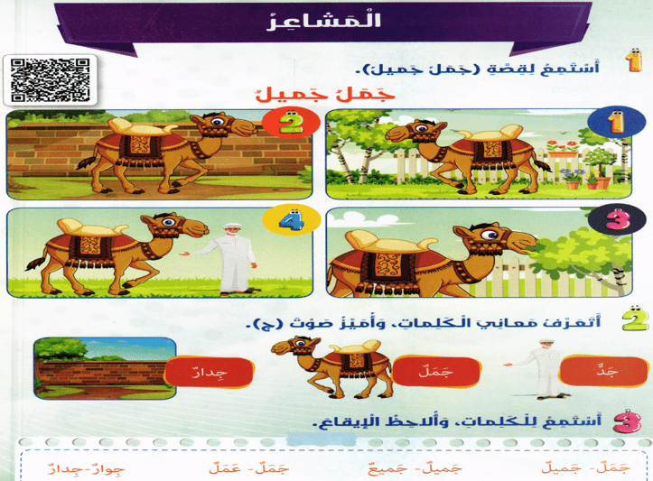 اللغة العربية بوربوينت درس (المشاعر) لغير الناطقين بها للصف الأول