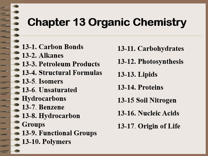 الكيمياء بوربوينت Organic Chemistry بالإنجليزي للصف الثاني عشر