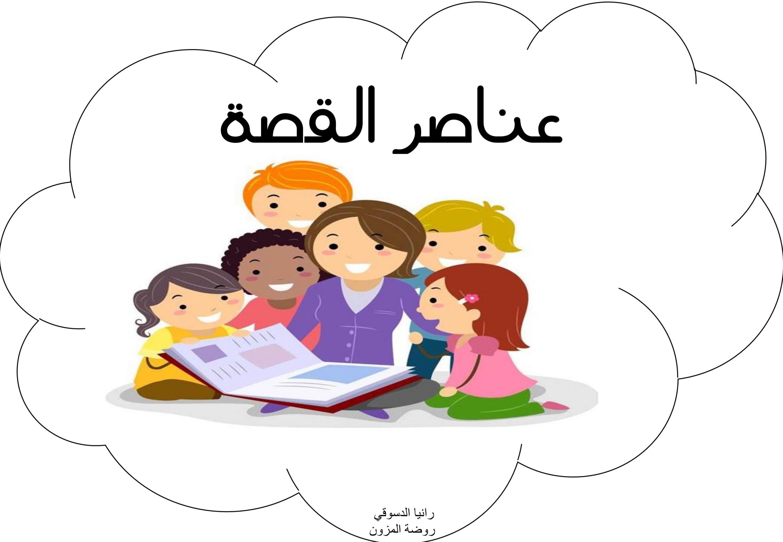 عناصر القصة الفصل الدراسي الاول للصف الثاني مادة اللغة العربية
