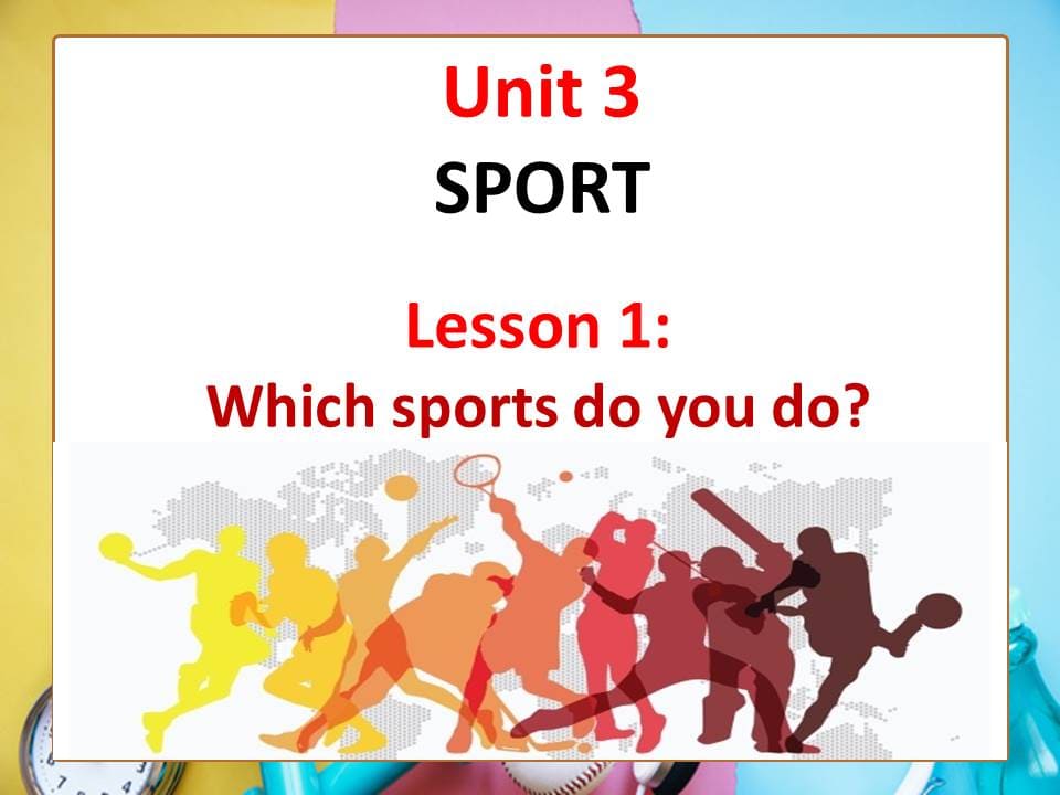 بوربوينت Lesson 1 Which sports do you do للصف السادس مادة اللغة الانجليزية