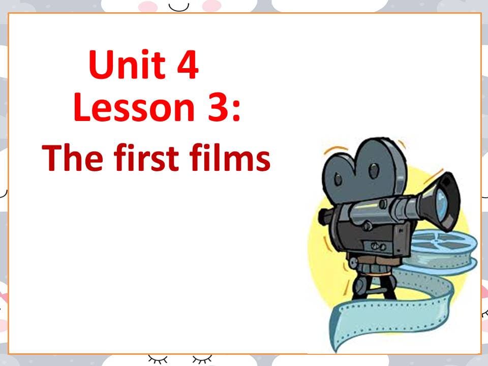 بوربوينت Lesson 3 The first films للصف السادس مادة اللغة الانجليزية