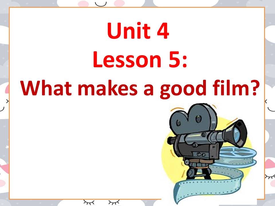 بوربوينت Lesson 5 What makes a good film للصف السادس مادة اللغة الانجليزية