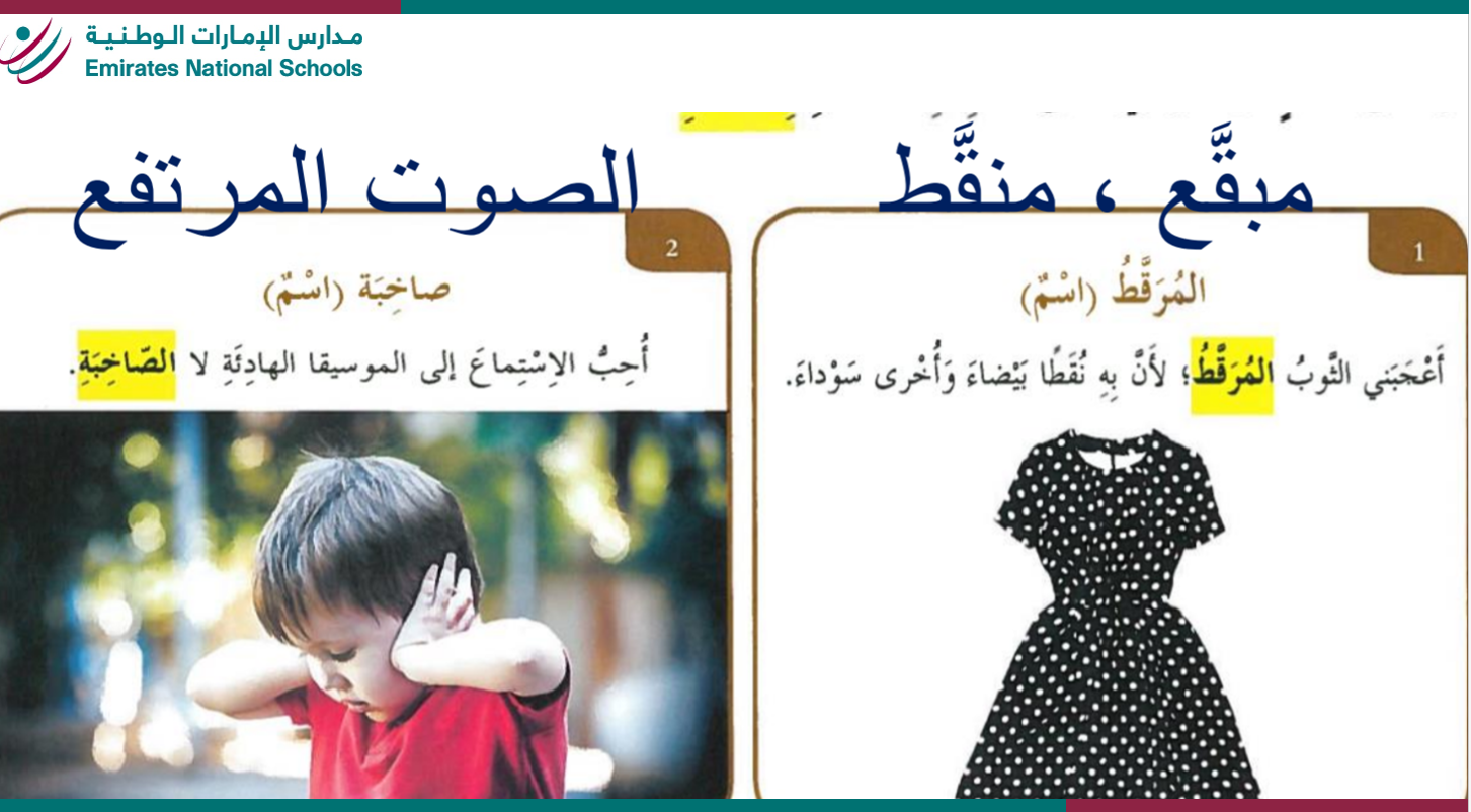 بوربوينت مفردات درس النمر الارقط للصف الرابع مادة اللغة العربية