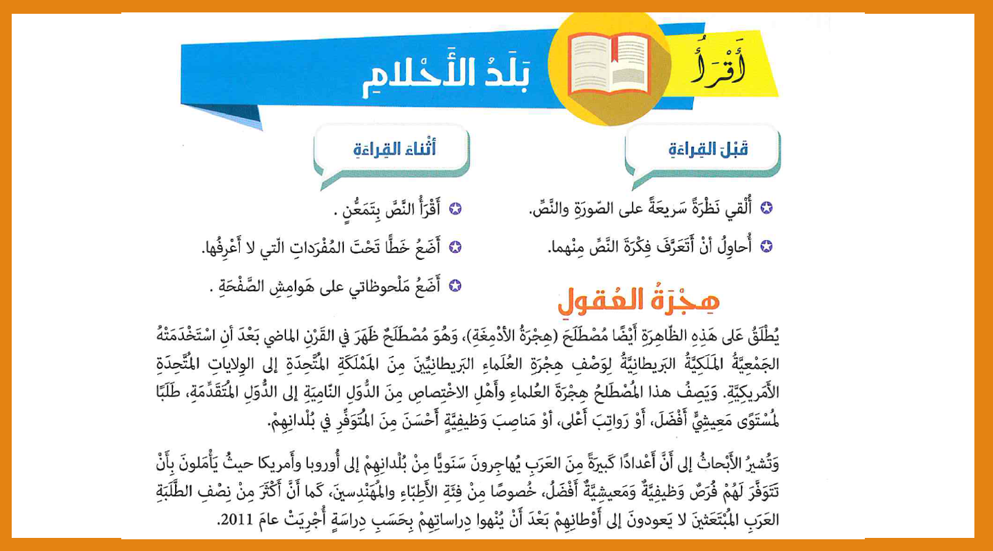بوربوينت بلد الاحلام لغير الناطقين بها للصف التاسع مادة اللغة العربية 