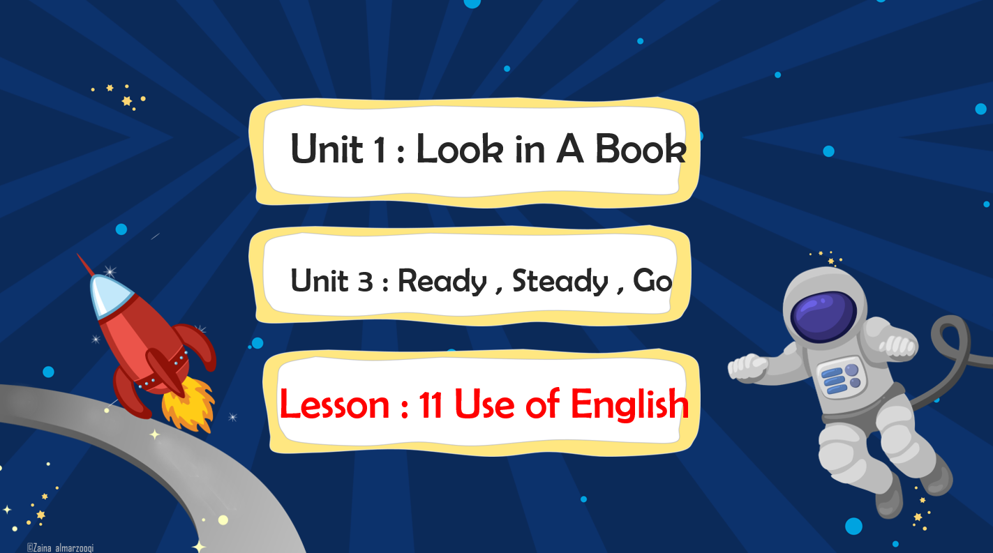 بوربوينت Lesson Use of English للصف الثالث مادة اللغة الانجليزية