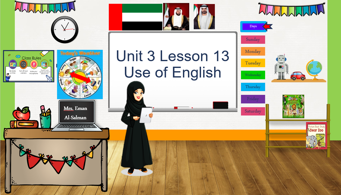 بوربوينت Unit 3 Lesson 13 & 14 للصف الثالث مادة اللغة الانجليزية 