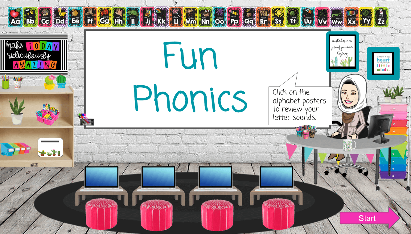 الحروف Fun Phonics الصف الاول مادة اللغة الانجليزية - بوربوينت 