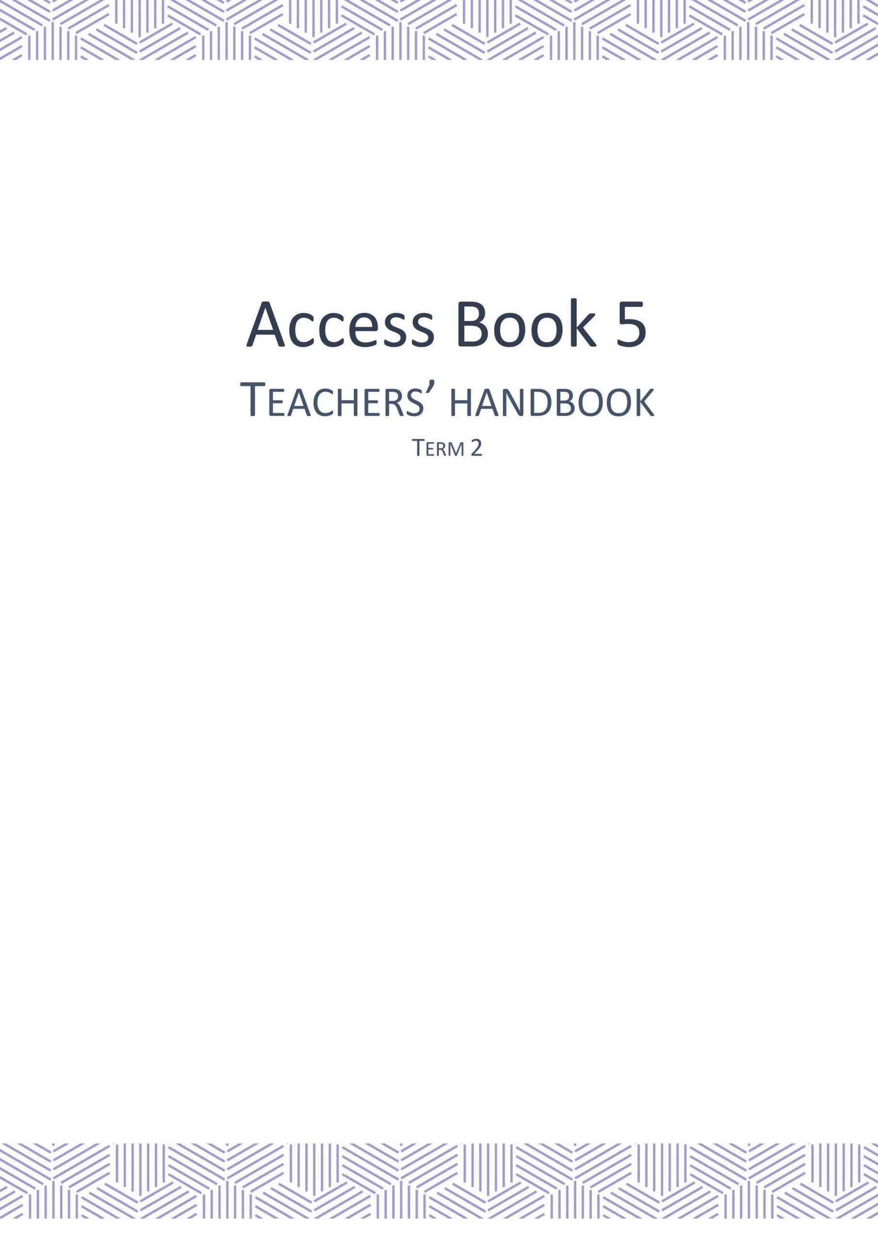 دليل المعلم Access Book الفصل الدراسي الثاني الصف الخامس مادة اللغة الانجليزية 
