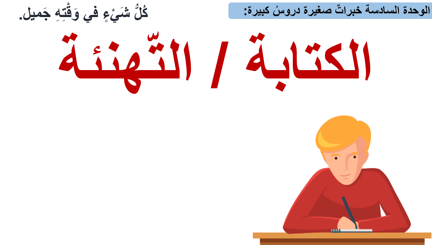 درس الكتابة التهنئة الصف الثاني مادة اللغة العربية - بوربوينت 