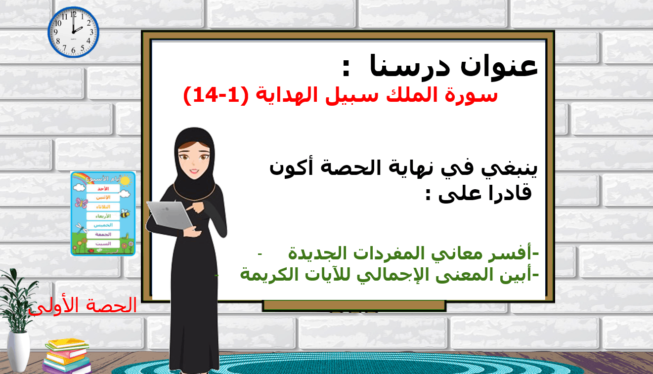 حل درس سورة الملك سبيل الهداية (1-14) الصف السادس مادة التربية الإسلامية - بوربوينت