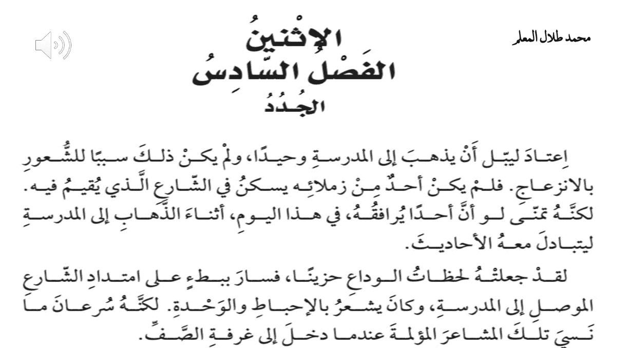 حل قصة أحلام ليبل السعيدة الفصل السادس الجدد الصف السادس مادة اللغة العربية - بوربوينت