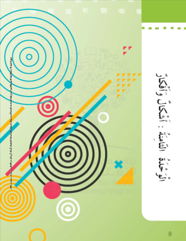 كتاب الطالب الوحدة الثامنة أشكال وأفكار الفصل الدراسي الثالث 2020-2021 الصف الثاني مادة اللغة العربية