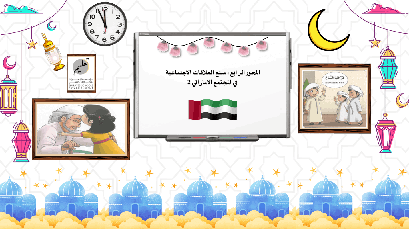 درس سنع العلاقات الاجتماعية في المجتمع الاماراتي 2 الصف الخامس مادة السنع الإماراتي - بوربوينت