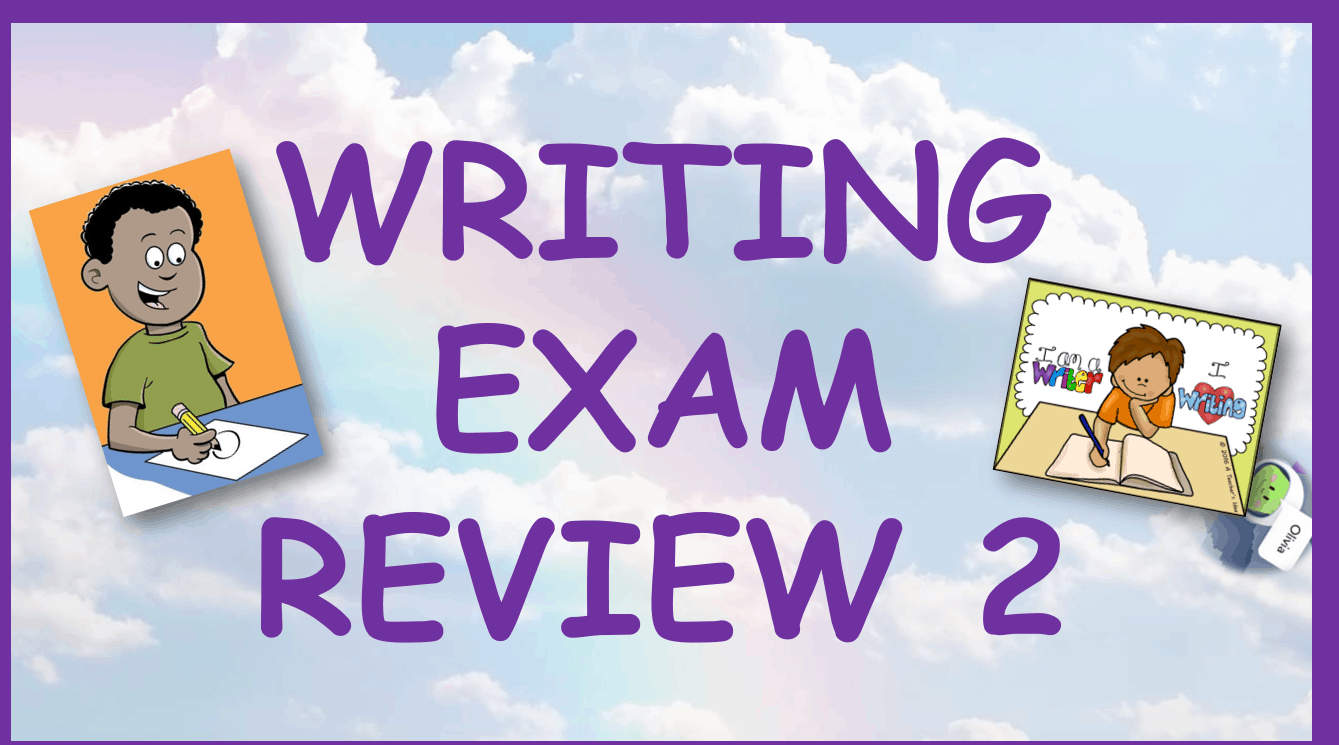 مراجعة WRITING EXAM REVIEW 2 الصف الخامس مادة اللغة الإنجليزية - بوربوينت