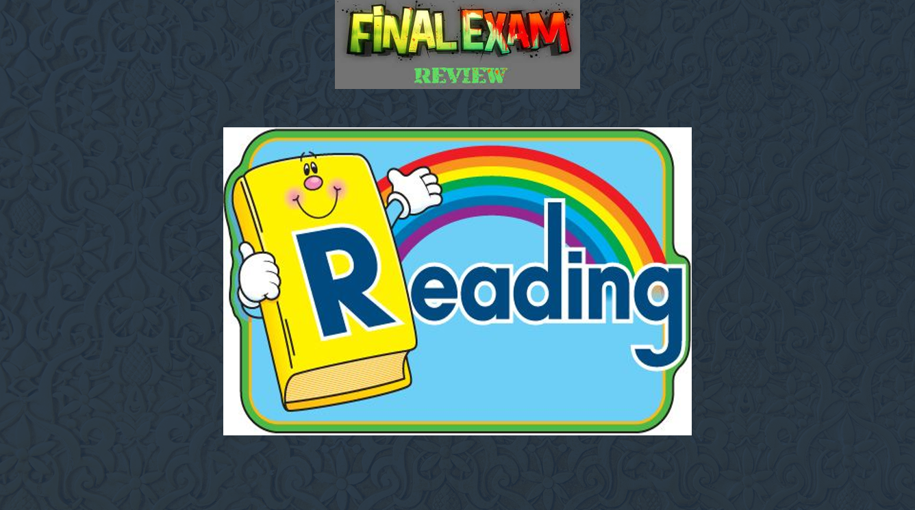 حل مراجعة Final Exam Review الصف الرابع مادة اللغة الإنجليزية - بوربوينت 