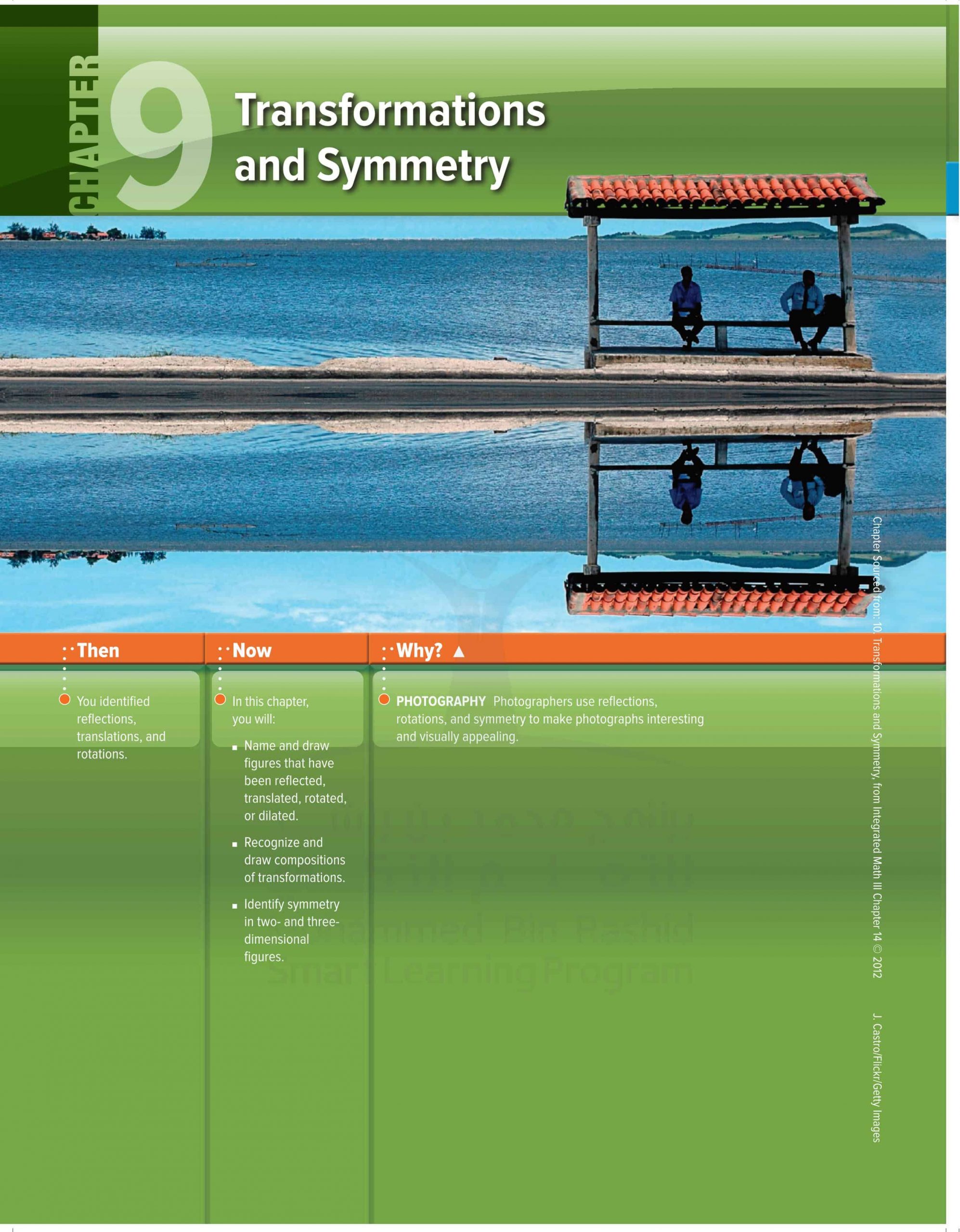 كتاب الطالب وحدة Transformations and Symmetry الفصل الدراسي الثالث 2020-2021 الصف الحادي عشر مادة الرياضيات المتكاملة