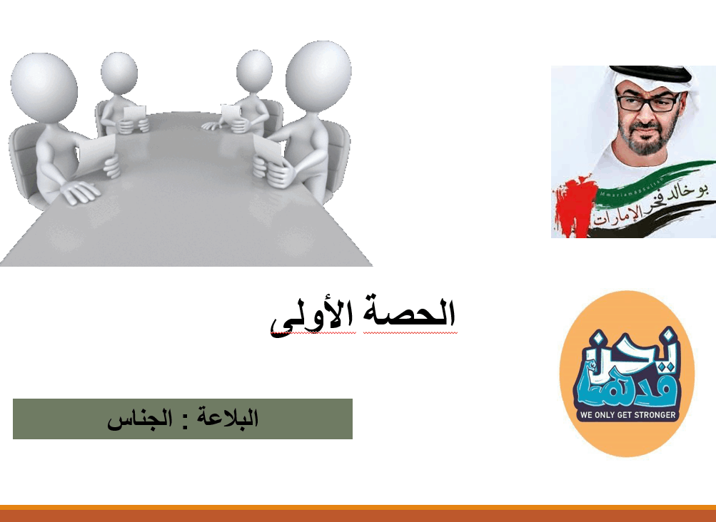 درس علم البديع الجناس الصف الحادي عشر مادة اللغة العربية - بوربوينت 