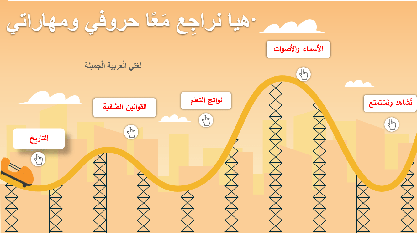 مراجعة الحروف والمهارات الصف الثاني مادة اللغة العربية - بوربوينت