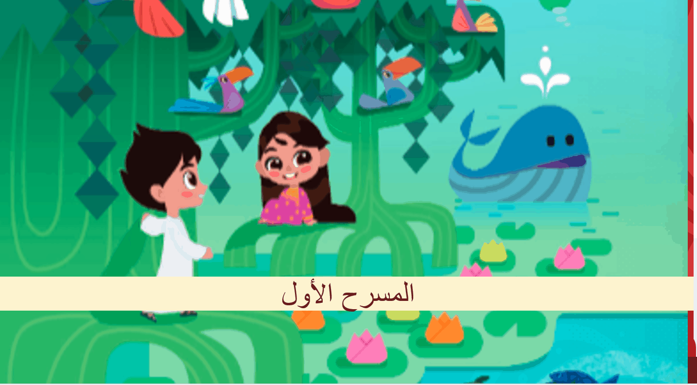 درس الفصل الأول المسرح اللغة العربية الصف الأول - بوربوينت