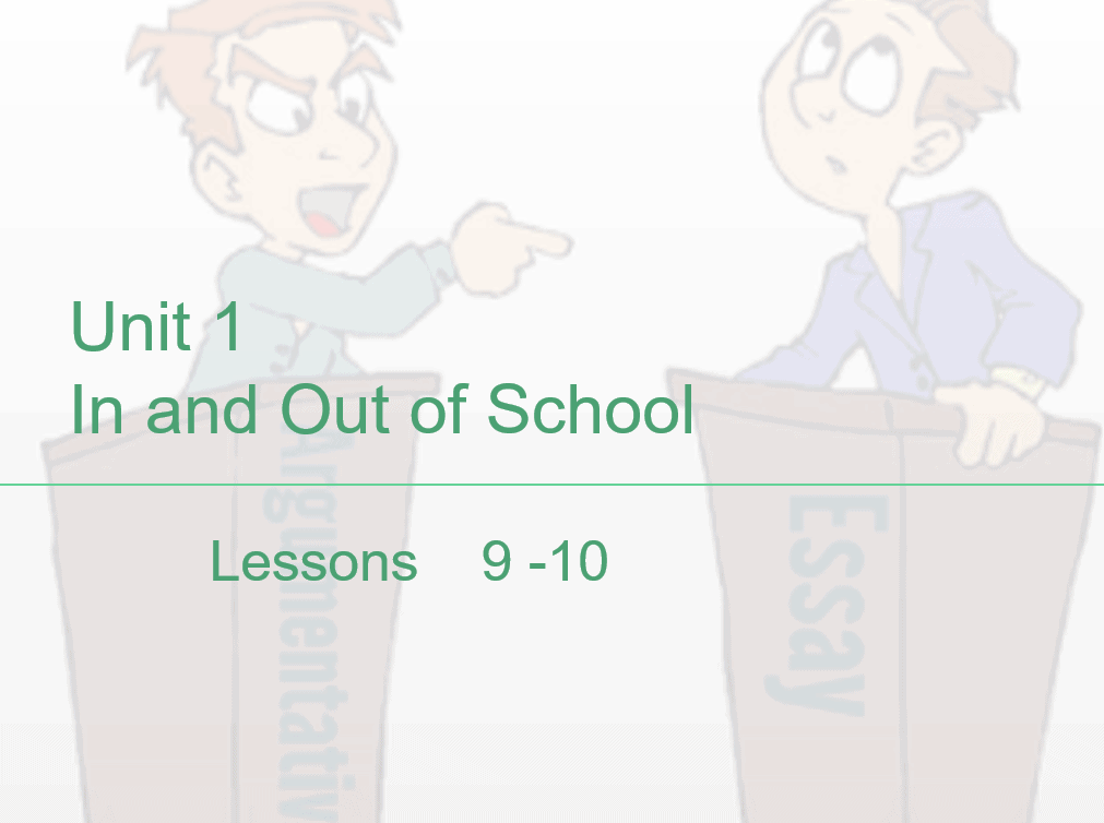 حل Lessons 9 -10 اللغة الإنجليزية الصف الثامن - بوربوينت