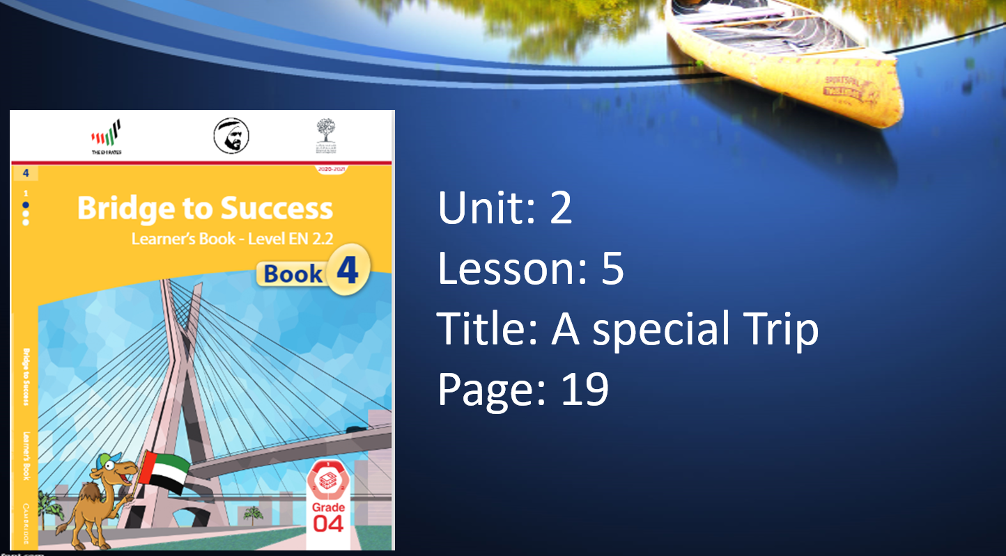 درس Unit 2 Lesson 5 اللغة الإنجليزية Bridge to Success الصف الرابع - بوربوينت