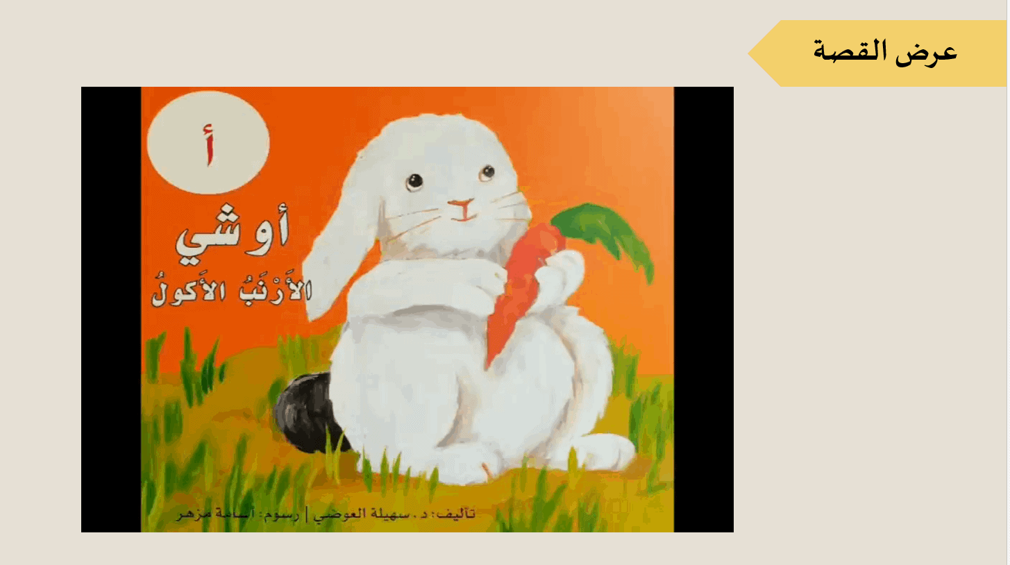 أوشي الأرنب الأكول الحصة الأولى الصف الأول مادة اللغة العربية - بوربوينت