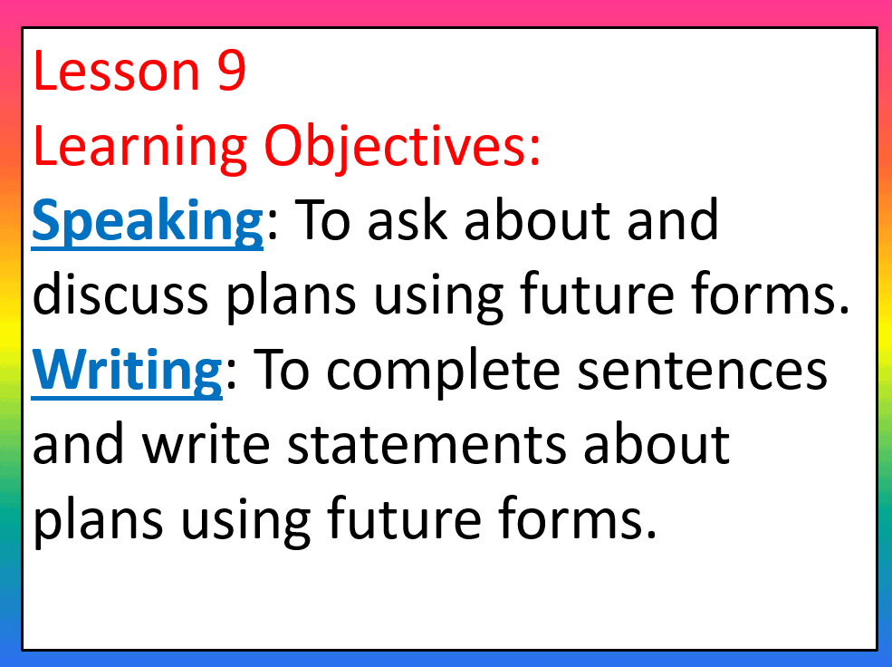 حل درس Unit 4 Lesson 9 اللغة الإنجليزية الصف السابع - بوربوينت