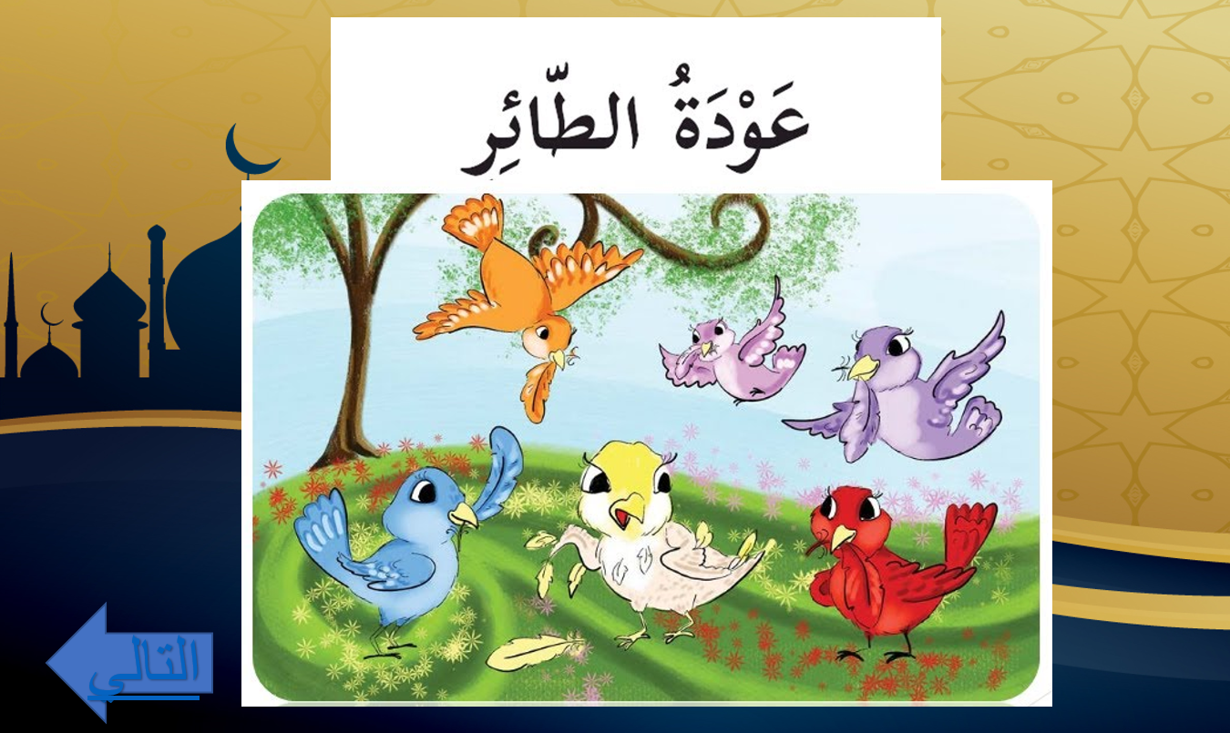 الفهم القرائي عودة الطائر اللغة العربية الصف الثالث - بوربوينت