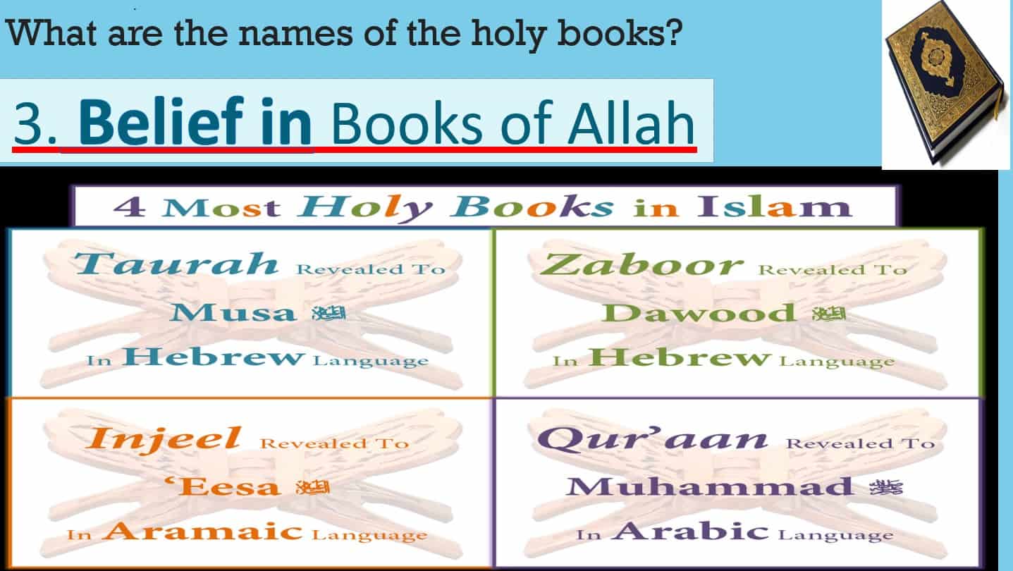 درس Belief in Books of Allah لغير الناطقين باللغة العربية التربية الإسلامية الصف الرابع - بوربوينت