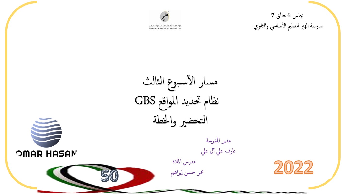 نظام تحديد المواقع GBS الدراسات الإجتماعية والتربية الوطنية الصف السابع - بوربوينت