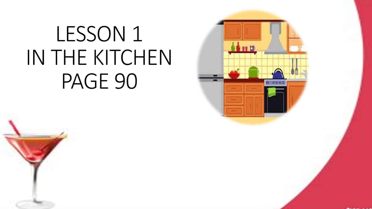 حل درس In the kitchen اللغة الإنجليزية الصف الثامن - بوربوينت