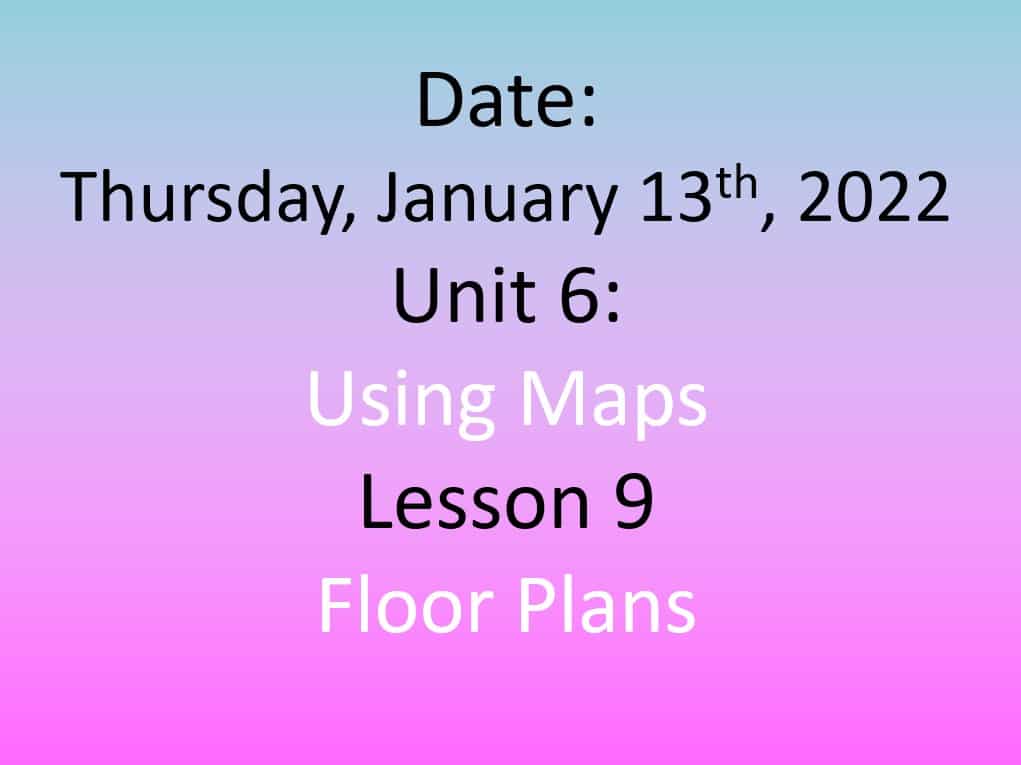 حل درس Floor Plans اللغة الإنجليزية الصف السابع - بوربوينت
