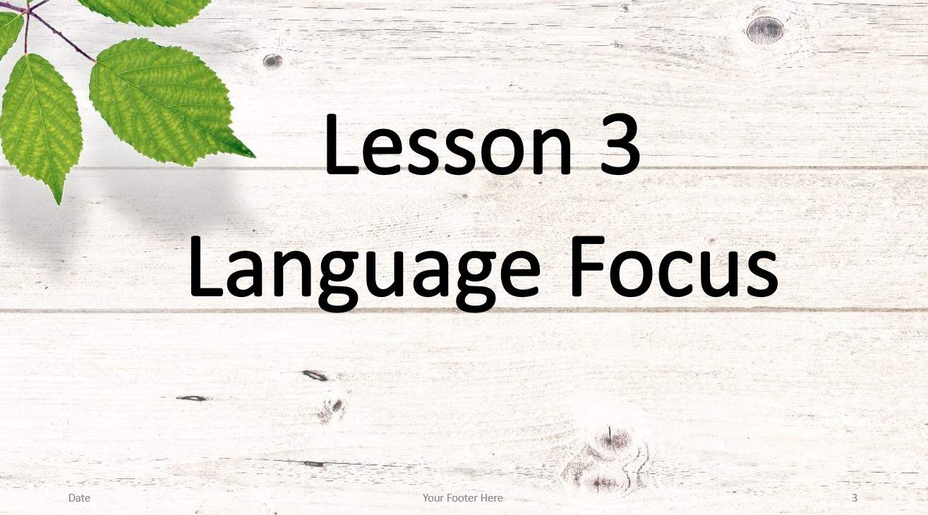 درس Language Focus اللغة الإنجليزية الصف الثامن - بوربوينت