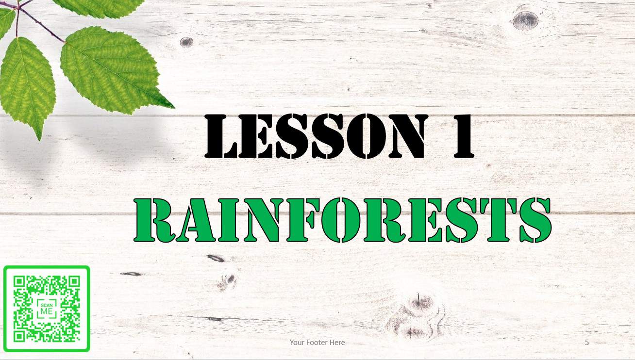 حل درس Rainforests اللغة الإنجليزية الصف الثامن - بوربوينت