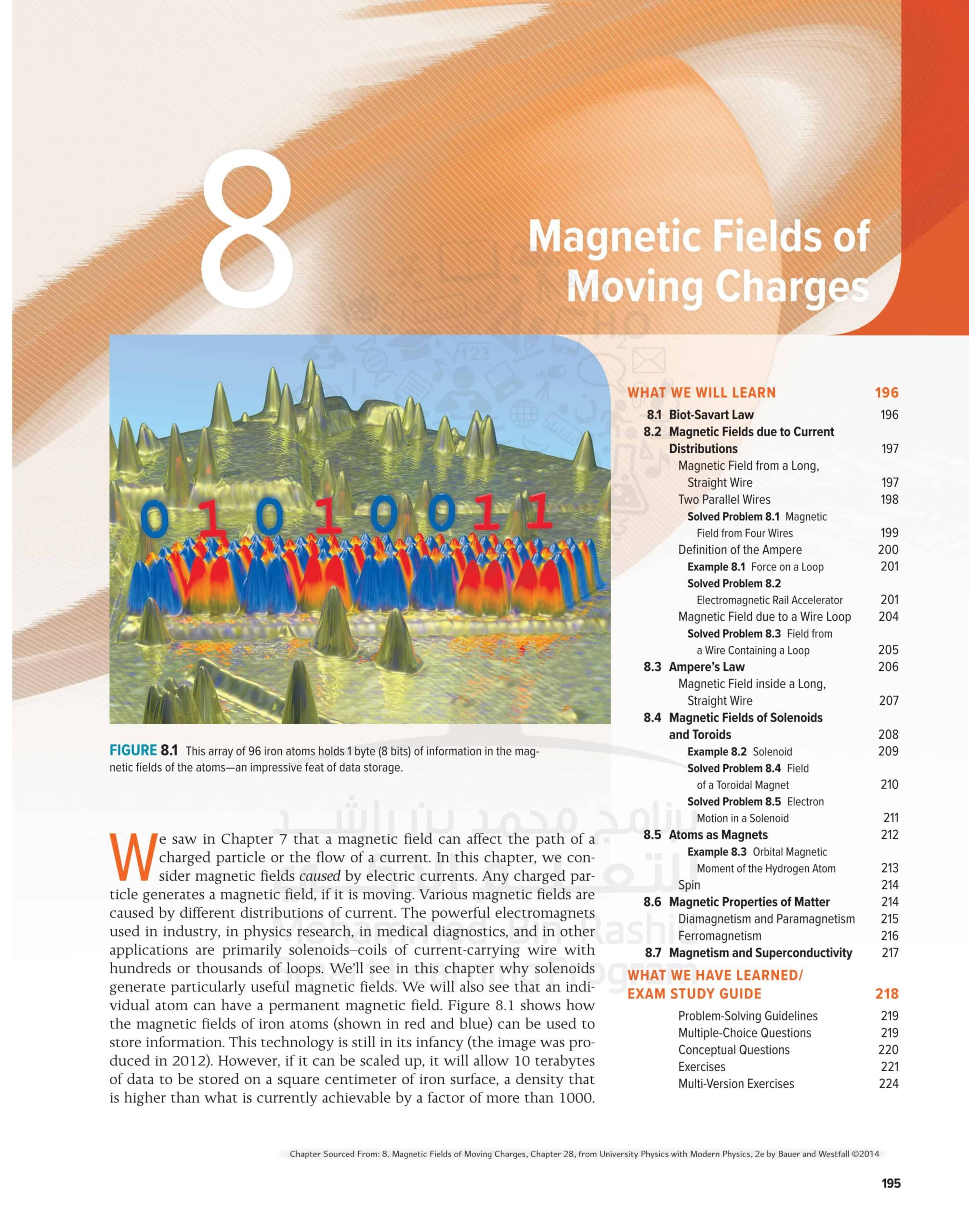 كتاب الطالب وحدة Magnetic Fields of Moving Charges بالإنجليزي الفيزياء الصف الثاني عشر 