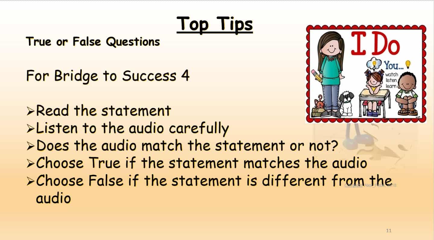 مراجعة listening Test اللغة الإنجليزية الصف الرابع - بوربوينت