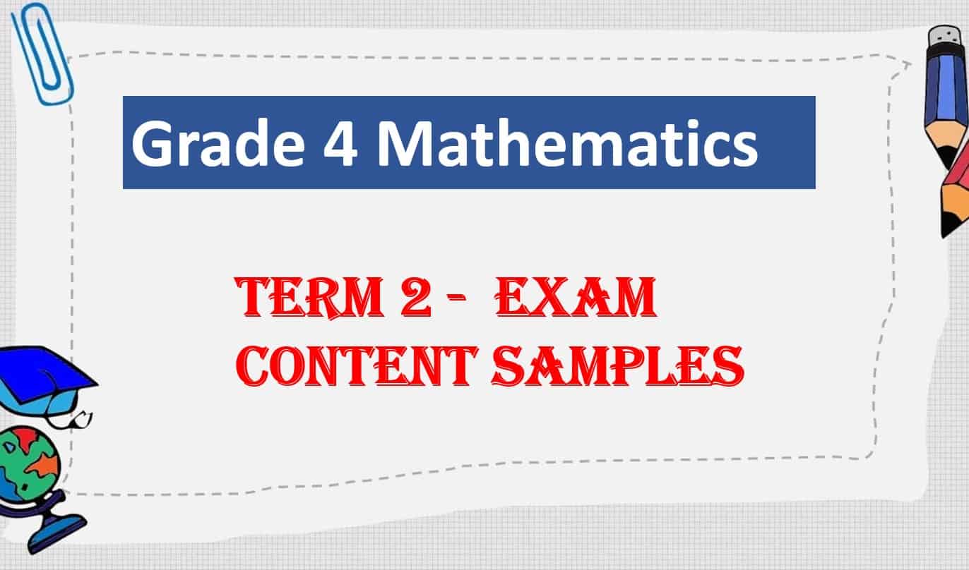 مراجعة Exam CONTENT SAMPLES الرياضيات المتكاملة الصف الرابع - بوربوينت 