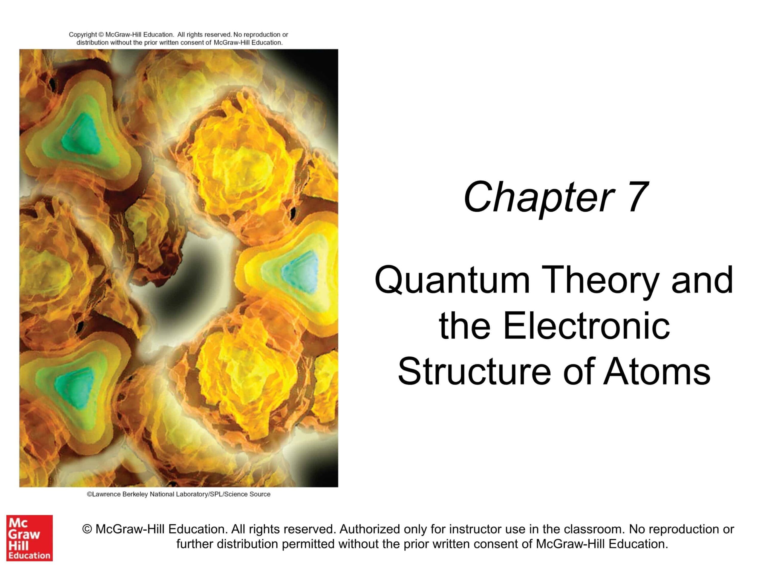 وحدة Quantum Theory and the Electronic Structure of Atoms الكيمياء الصف العاشر