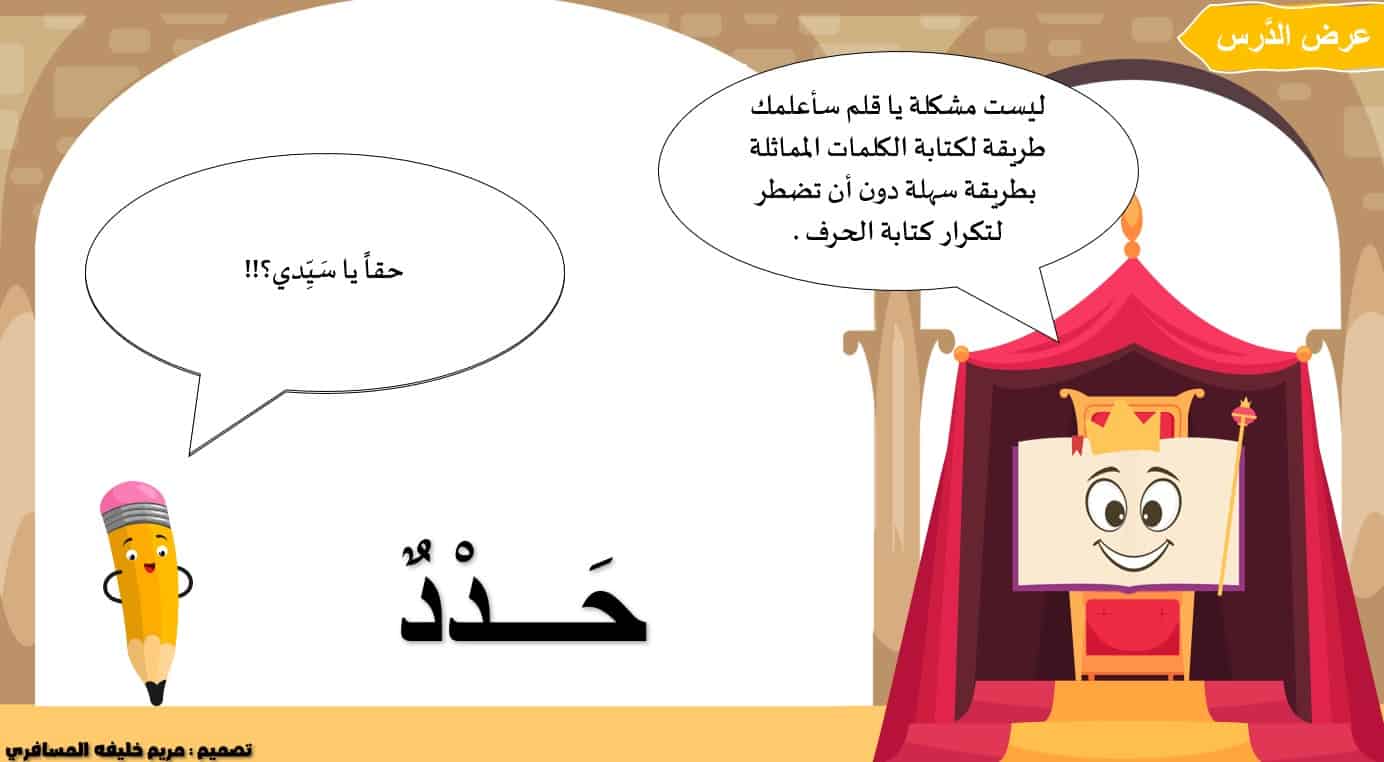 شرح درس الشدة اللغة العربية الصف الأول - بوربوينت