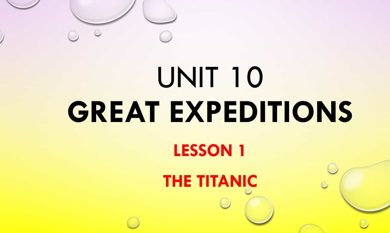 حل درس The Titanic اللغة الإنجليزية الصف الثامن - بوربوينت