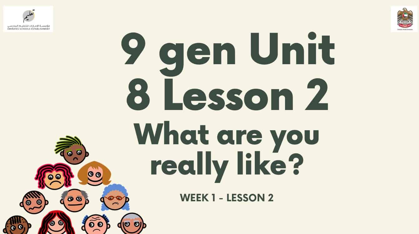 حل درس Unit 8 Lesson 2 اللغة الإنجليزية الصف التاسع - بوربوينت