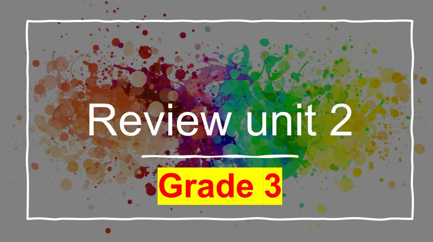 مراجعة Review unit 2 العلوم المتكاملة الصف الثالث - بوربوينت 