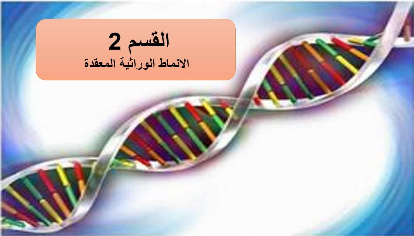 درس الأنماط الوراثية المعقدة الأحياء الصف الثاني عشر - بوربوينت 