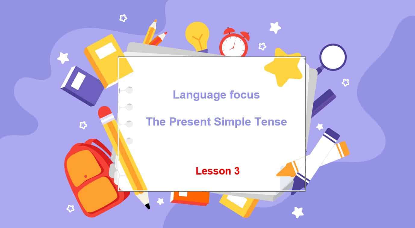 درس The Present Simple Tense اللغة الإنجليزية الصف الثامن Access - بوربوينت