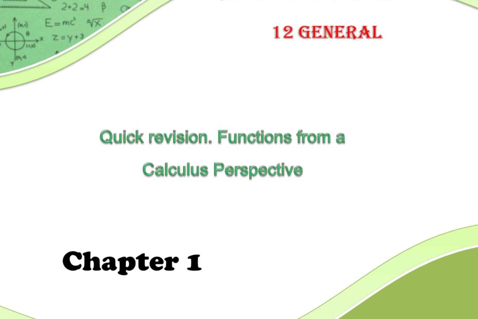 حل أوراق عمل Functions from a Calculus Perspective الرياضيات المتكاملة الصف الثاني عشر عام