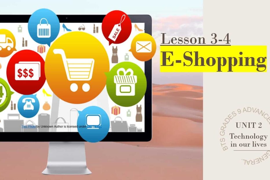 حل درس E-Shopping اللغة الإنجليزية الصف التاسع - بوربوينت