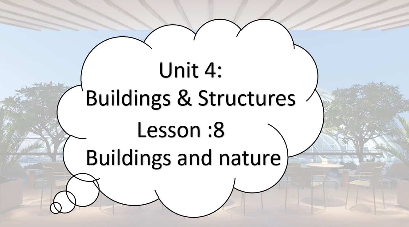 حل درس Buildings and nature اللغة الإنجليزية الصف الثامن Access - بوربوينت