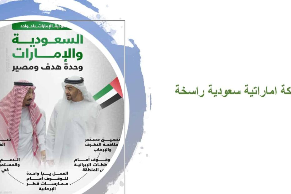 درس شراكة اماراتية سعودية راسخة الدراسات الإجتماعية والتربية الوطنية الصف التاسع - بوربوينت
